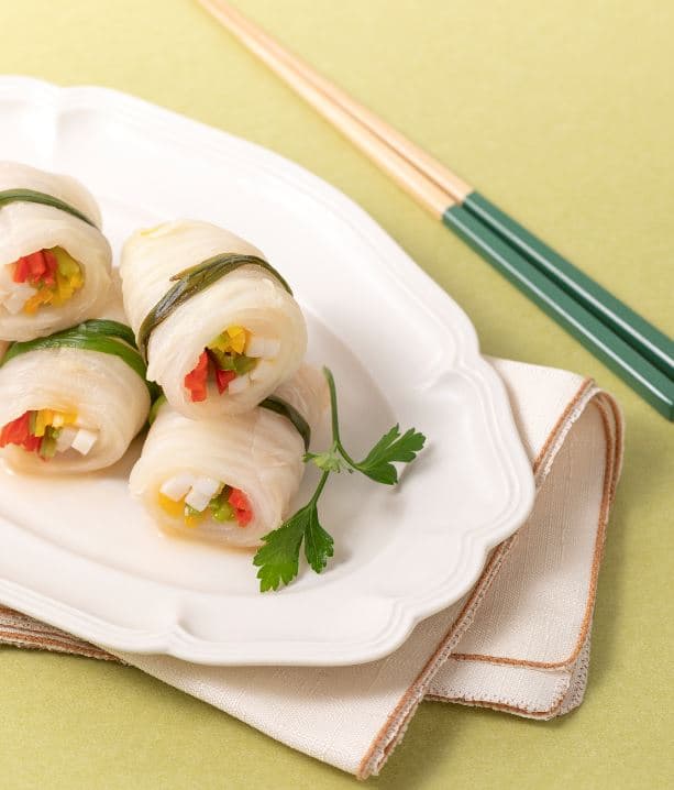 곤약백김치말이